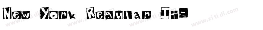 New York Regular It字体转换